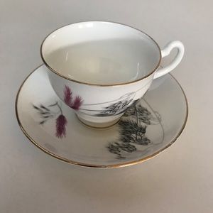 Vintage English Bone China Tea Cup and Saucer Set